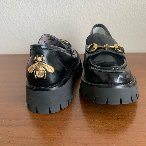 Women's leather lug sole loafer - Picture 4 of 14